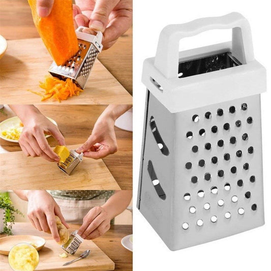Mini Cheese Grater, Heavy Duty 4 Sided Stainless Steel Small Box Graters for Kitchen Slicer for Garlic Ginger V1189-LWWAL-20260401-06208