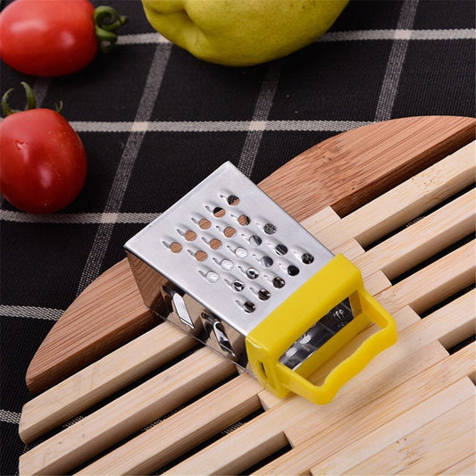 Mini Cheese Grater, Heavy Duty 4 Sided Stainless Steel Small Box Graters for Kitchen Slicer for Garlic Ginger V1189-LWWAL-20260401-06208