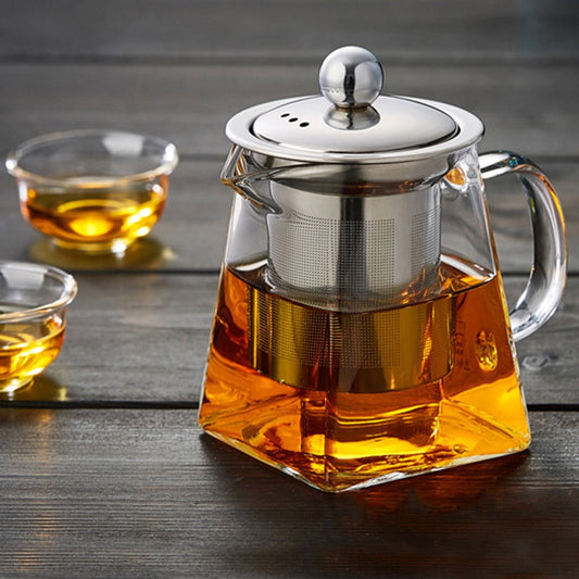 Glass Teapot with Stainless Steel Infuser & Lid, Borosilicate Glass Tea Kettle Stovetop Safe, Blooming & V1189-LWWAL-20260401-06240