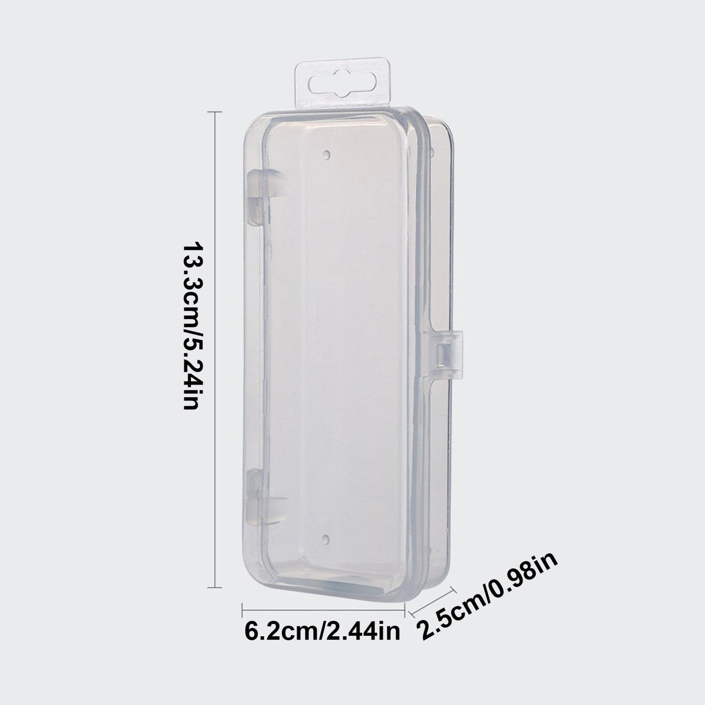 Rectangular Empty torage Box, Plastic Pencil Case, Clear Storage Container for V1189-LWWAL-20260401-06269