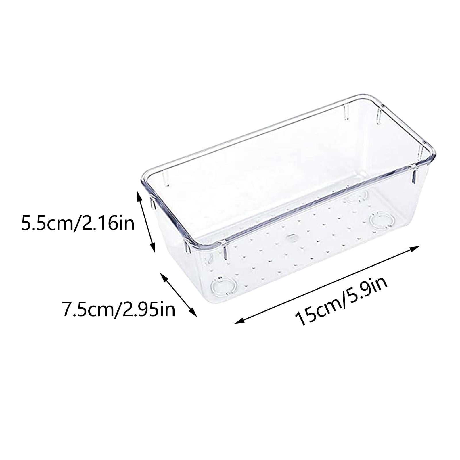 Rectangular Empty torage Box, Plastic Pencil Case, Clear Storage Container for V1189-LWWAL-20260401-06273