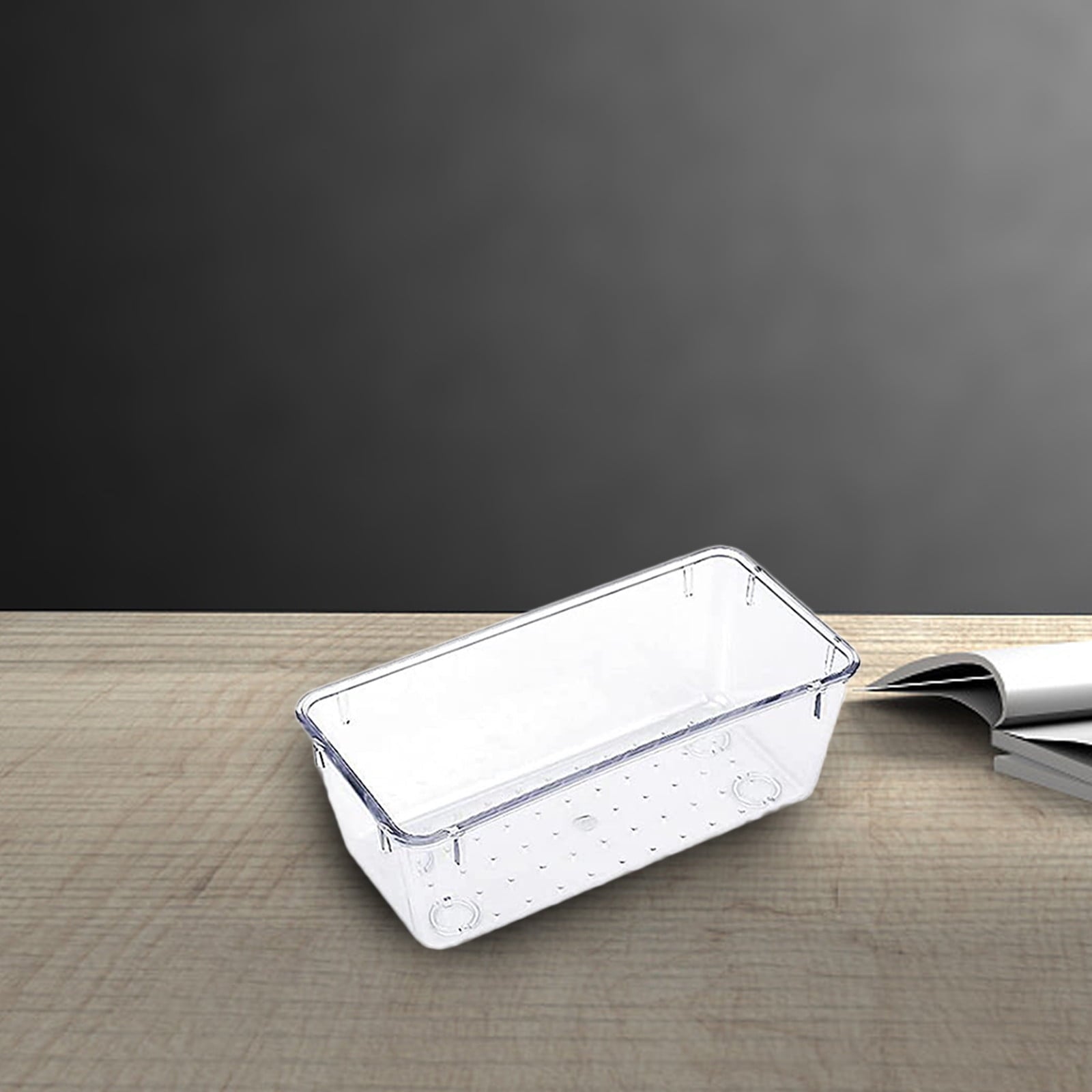 Rectangular Empty torage Box, Plastic Pencil Case, Clear Storage Container for V1189-LWWAL-20260401-06273