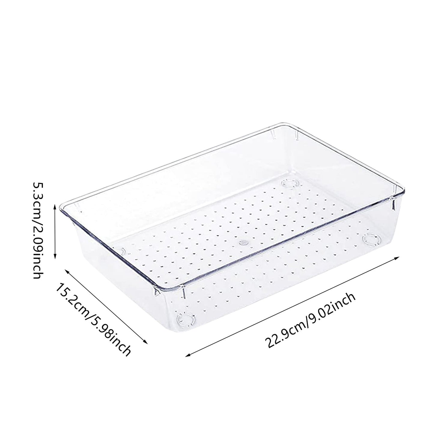 Rectangular Empty torage Box, Plastic Pencil Case, Clear Storage Container for V1189-LWWAL-20260401-06276