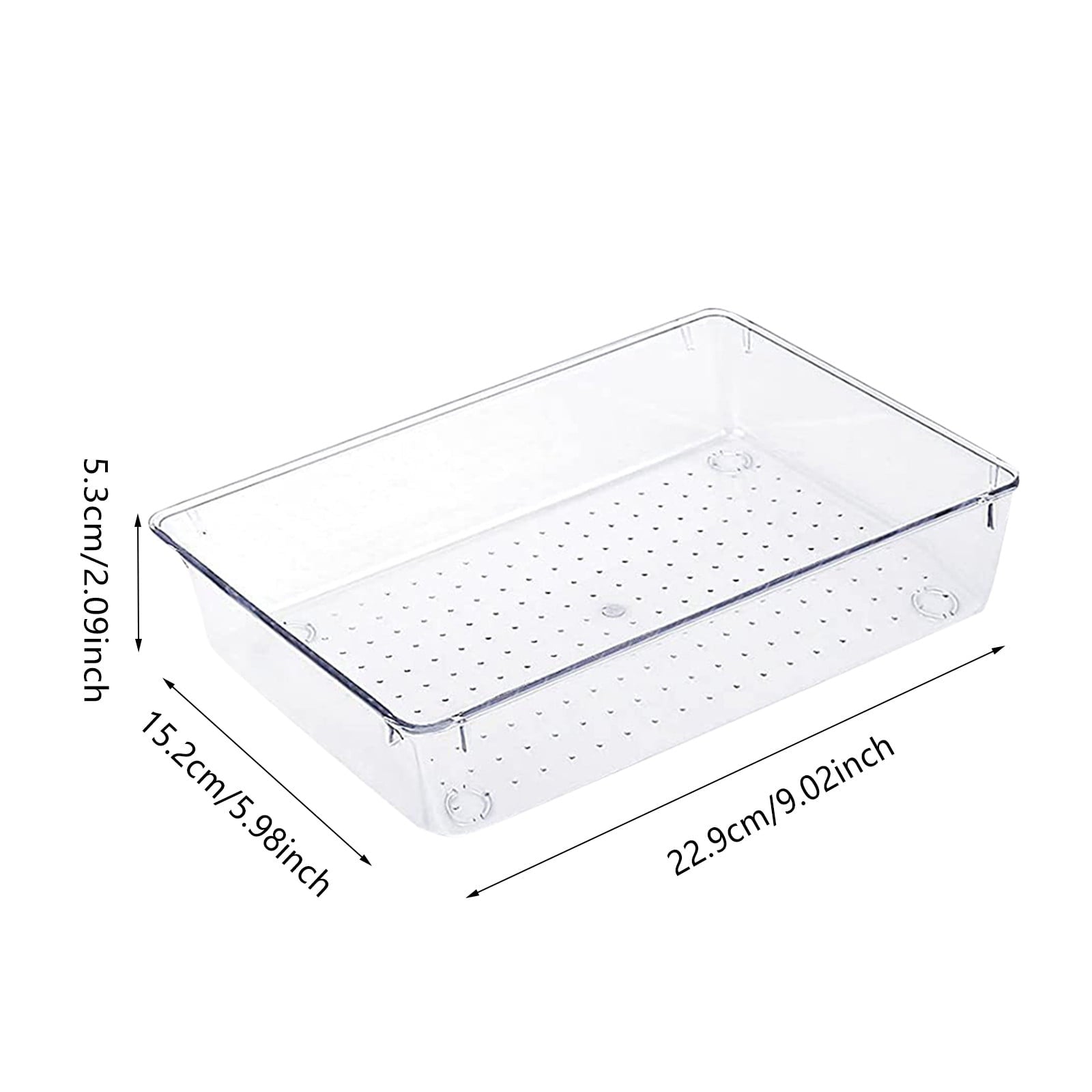 Rectangular Empty torage Box, Plastic Pencil Case, Clear Storage Container for V1189-LWWAL-20260401-06276