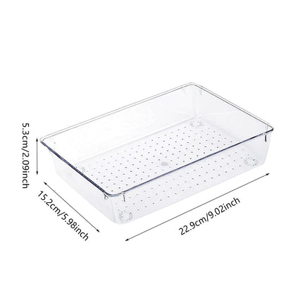 Rectangular Empty torage Box, Plastic Pencil Case, Clear Storage Container for V1189-LWWAL-20260401-06276