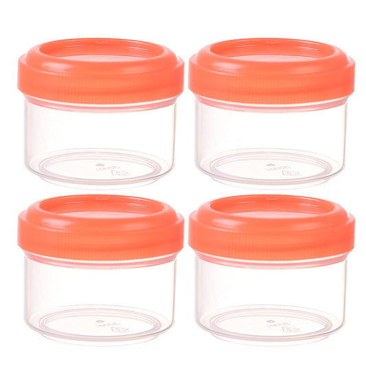 Set of 7 Small Durable 2oz Freezer Containers with Screw Lids - Multicolor, Stackable, Dishwasher Safe V1189-LWWAL-20260401-06278