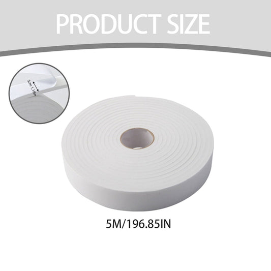 High Density Foam Tape, Weather Stripping, Door Seal Strip Insulation Tape Roll for Insulating Door Frame, V1189-LWWAL-20260401-06296