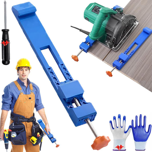 Adjustable Cutting Machine Base Guide, Electric Circular Saw Milling Positioning Clamp, Precision Wood V1189-LWWAL-20260401-06307