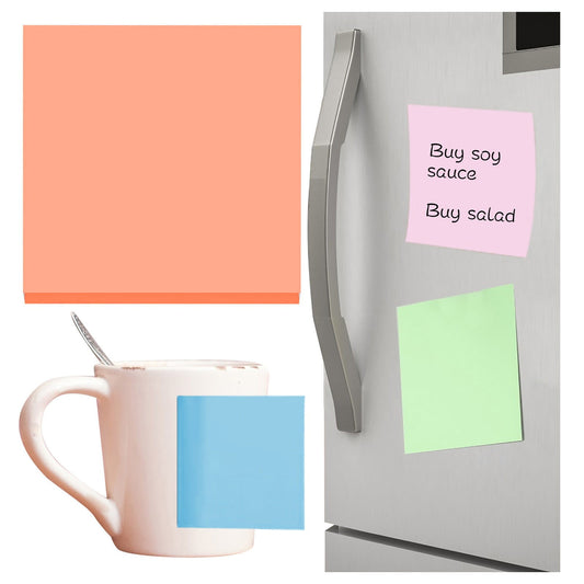 1 Pack Premium Multi-Use Sticky Notes 3x3 in Post Bright Stickies Colorful Super Sticking Power Memo Pads, V1189-LWWAL-20260401-06322