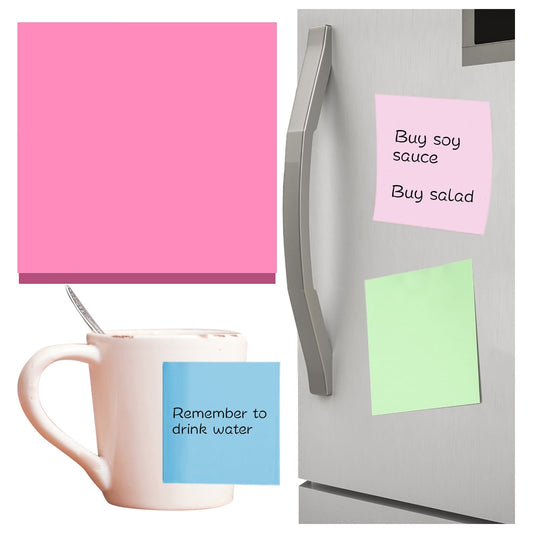 1 Pack Premium Multi-Use Sticky Notes 3x3 in Post Bright Stickies Colorful Super Sticking Power Memo Pads, V1189-LWWAL-20260401-06323