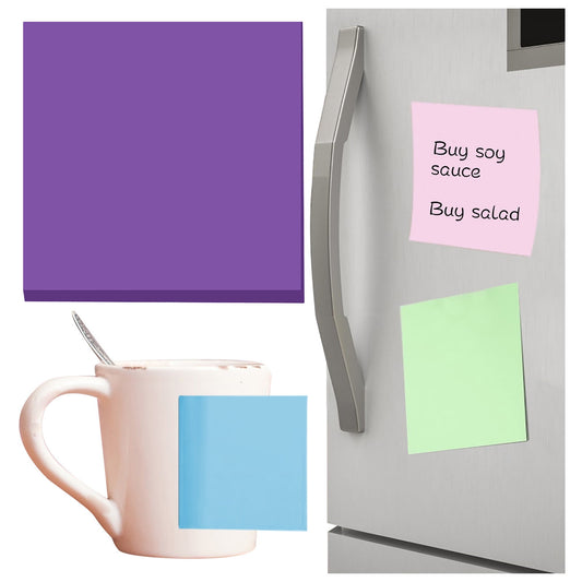 1 Pack Premium Multi-Use Sticky Notes 3x3 in Post Bright Stickies Colorful Super Sticking Power Memo Pads, V1189-LWWAL-20260401-06328