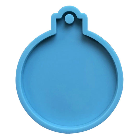 Christmas Ornaments Resin Molds, 1 Pcs Round Resin Ornaments Molds, Epoxy Pendant Casting Molds, Silicone V1189-LWWAL-20260401-06341