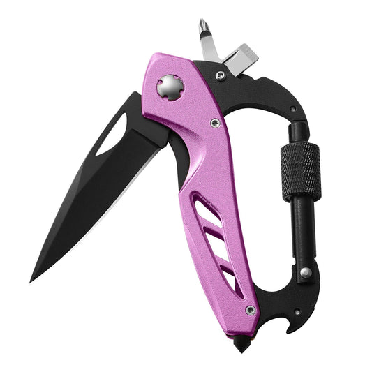 Portable 2-in-1 Multifunctional Folding Pocket Knife,All-in-One Outdoor Portable Multifunctional Red Folding V1189-LWWAL-20260401-06349