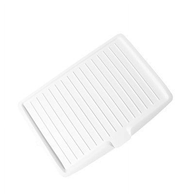 Large Rectangular Kitchen Drying Tray with Drain Holes,Sturdy Plastic for Fruit,Vegetable,and Dish V1189-LWWAL-20260401-06351
