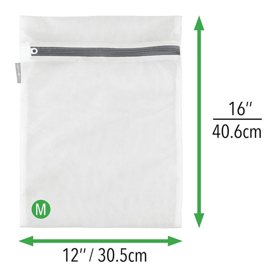2 Pack 12" x 15" Laundry Mesh Net Washing Bag for Clothes bra Lingerie Socks Underwear,2 Pack Thickened Fine V1189-LWWAL-20260401-06357