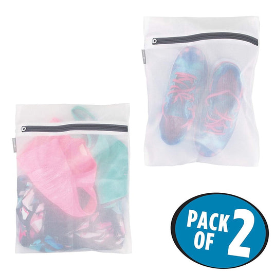 2 Pack 12" x 15" Laundry Mesh Net Washing Bag for Clothes bra Lingerie Socks Underwear,2 Pack Thickened Fine V1189-LWWAL-20260401-06358