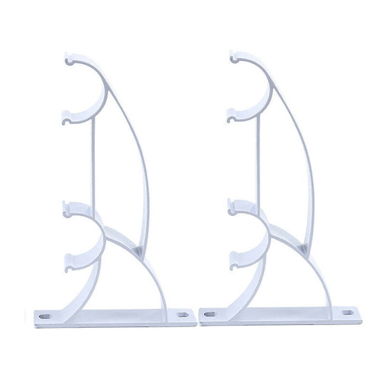 Curtain Rod Bracket, Double Curtain Rod Holder, Heavy Duty Curtain Rod Brackets, Drapery Wall Rods Bracket V1189-LWWAL-20260401-06376