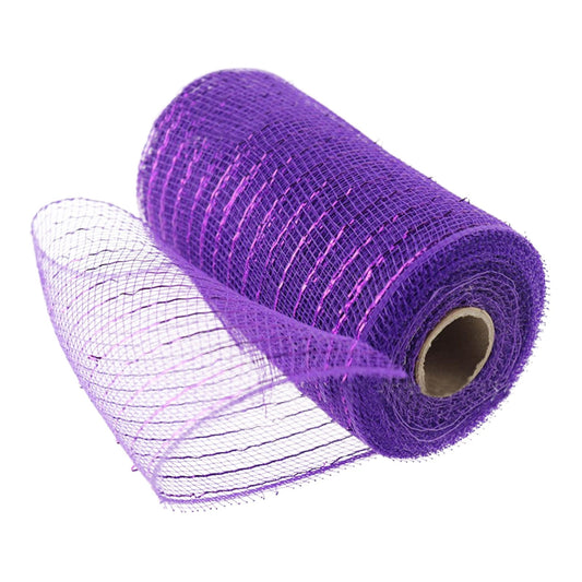 Poly Mesh Ribbon,6x338 Inch,Red Foil Mesh for Wreaths,Swags and Christmas Tree Decoration Ribbli Metallic V1189-LWWAL-20260401-06398