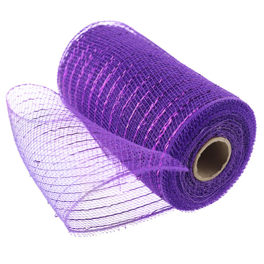 Poly Mesh Ribbon,6x338 Inch,Red Foil Mesh for Wreaths,Swags and Christmas Tree Decoration Ribbli Metallic V1189-LWWAL-20260401-06400