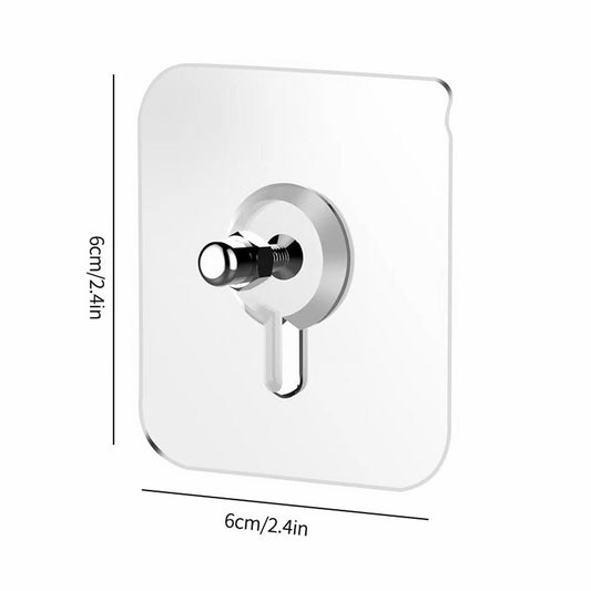 Self Adhesive Picture Hooks, Heavy Duty Picture Hangers Without Nails, Wall Hooks for Hanging, Transparent V1189-LWWAL-20260401-06413