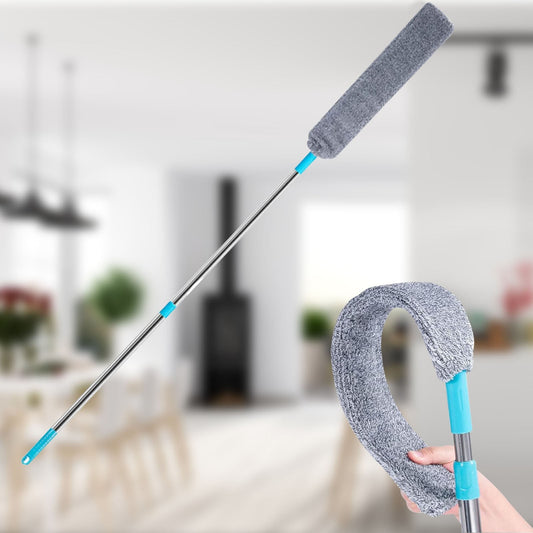 Retractable Gap Dust Cleaner Cleaning Tools with Extension Pole,Long Handle 48.5 inches Washable and V1189-LWWAL-20260401-06426