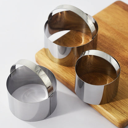 Round Biscuit Cutter with Handle, Stainless Steel Round Circle Doughnut Cutter, Heavy Duty Cookie Cutters, V1189-LWWAL-20260401-06433