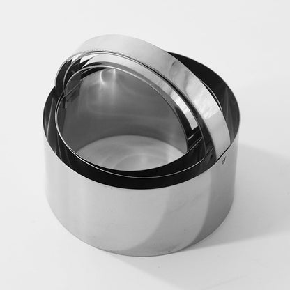 Round Biscuit Cutter with Handle, Stainless Steel Round Circle Doughnut Cutter, Heavy Duty Cookie Cutters, V1189-LWWAL-20260401-06433