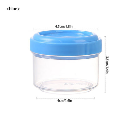 4Pcs Clear Plastic Jars With Lids,Small Plastic Storage Jars With Screw On Lids,Mini Wide-Mouth Refillable V1189-LWWAL-20260401-06453