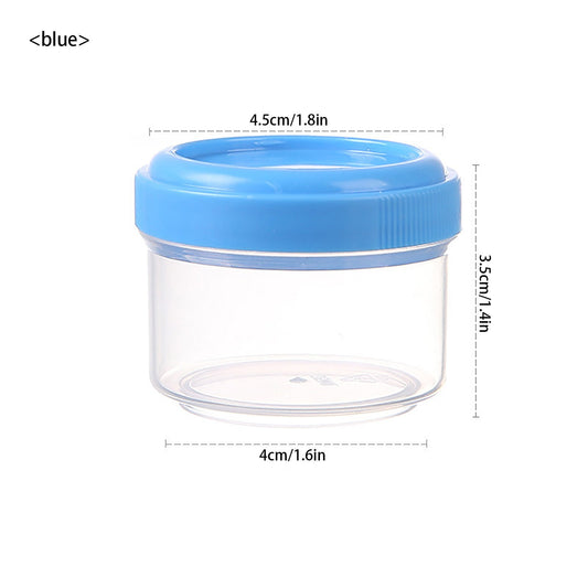 4Pcs Clear Plastic Jars With Lids,Small Plastic Storage Jars With Screw On Lids,Mini Wide-Mouth Refillable V1189-LWWAL-20260401-06453
