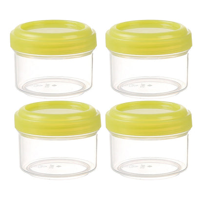 4Pcs Clear Plastic Jars With Lids,Small Plastic Storage Jars With Screw On Lids,Mini Wide-Mouth Refillable V1189-LWWAL-20260401-06454