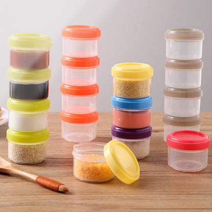 4Pcs Clear Plastic Jars With Lids,Small Plastic Storage Jars With Screw On Lids,Mini Wide-Mouth Refillable V1189-LWWAL-20260401-06456