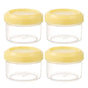 4Pcs Clear Plastic Jars With Lids,Small Plastic Storage Jars With Screw On Lids,Mini Wide-Mouth Refillable V1189-LWWAL-20260401-06457