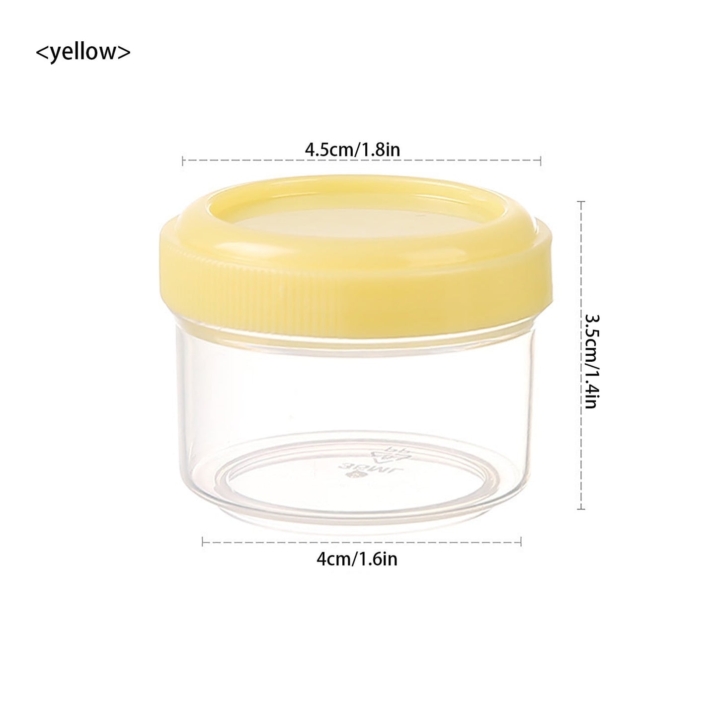4Pcs Clear Plastic Jars With Lids,Small Plastic Storage Jars With Screw On Lids,Mini Wide-Mouth Refillable V1189-LWWAL-20260401-06457
