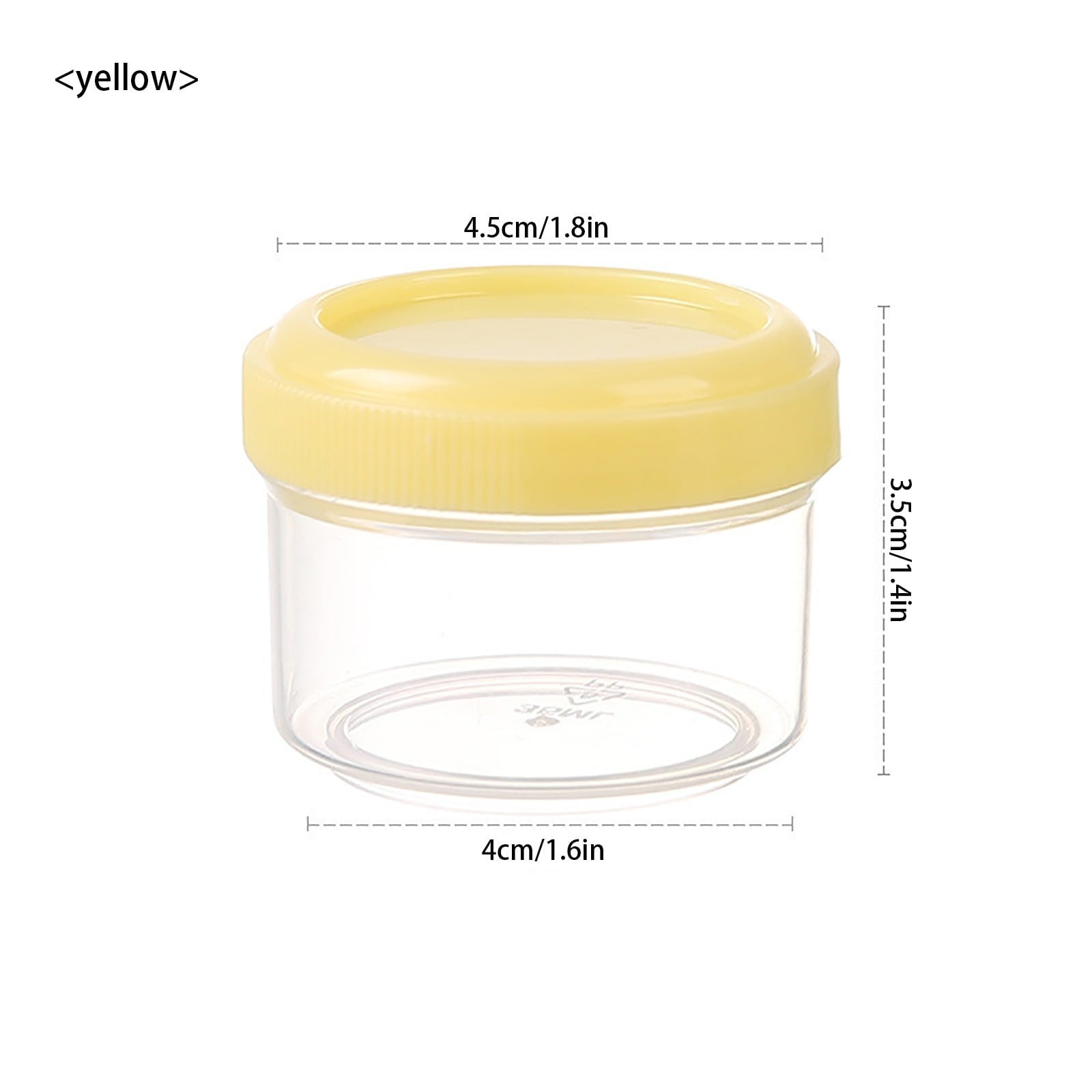 4Pcs Clear Plastic Jars With Lids,Small Plastic Storage Jars With Screw On Lids,Mini Wide-Mouth Refillable V1189-LWWAL-20260401-06457