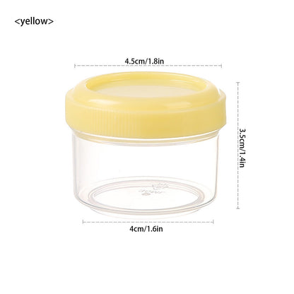 4Pcs Clear Plastic Jars With Lids,Small Plastic Storage Jars With Screw On Lids,Mini Wide-Mouth Refillable V1189-LWWAL-20260401-06457