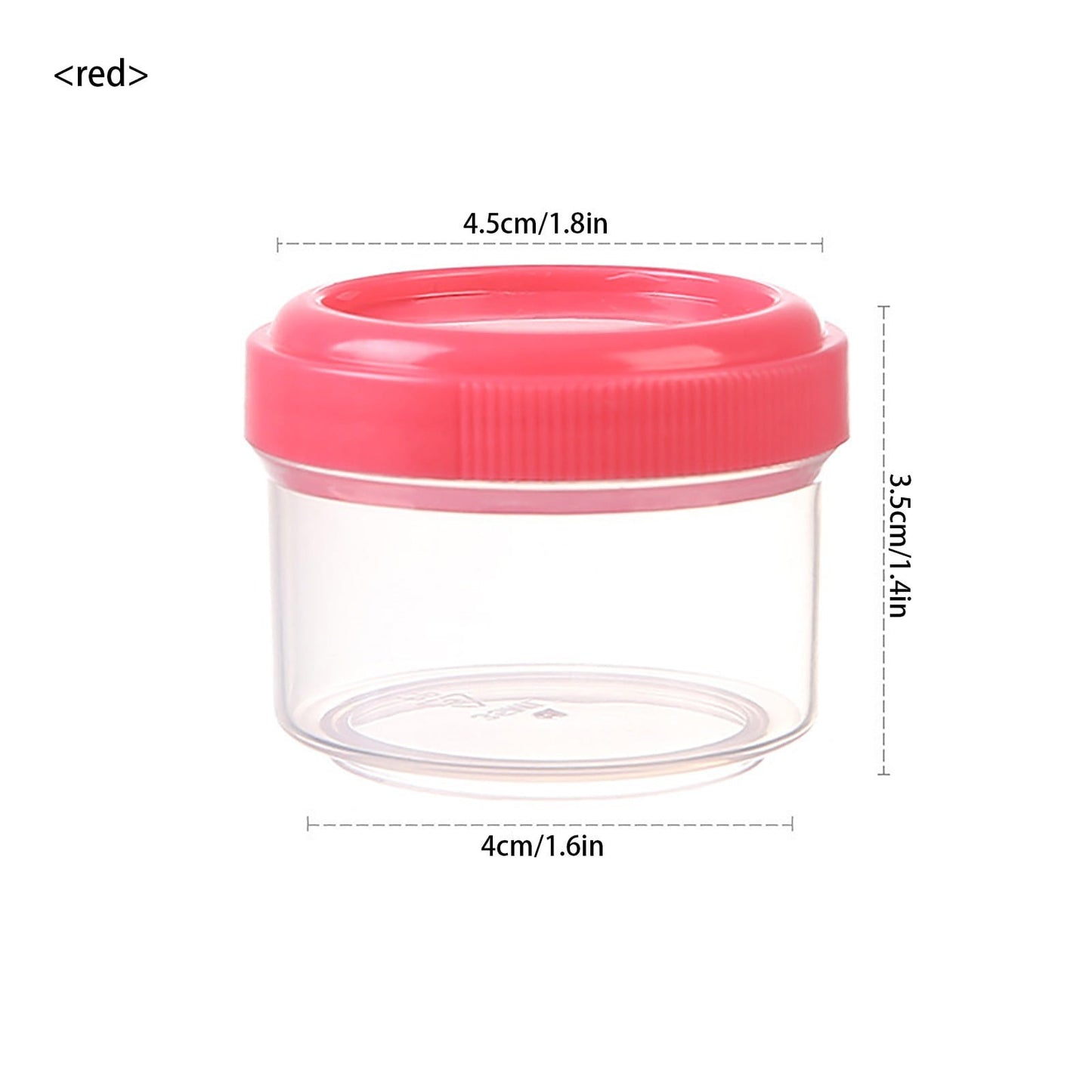 4Pcs Clear Plastic Jars With Lids,Small Plastic Storage Jars With Screw On Lids,Mini Wide-Mouth Refillable V1189-LWWAL-20260401-06457