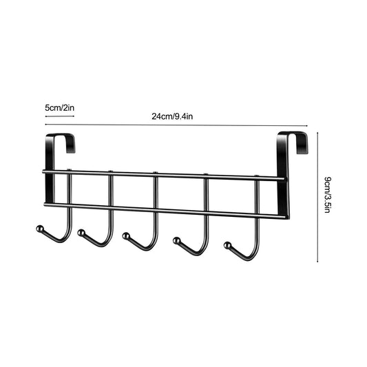 Over The Door Hooks, Door Hanger Hooks For Hanging ,Over The Door Towel Racks With 5 Coat Hook,Over The Door V1189-LWWAL-20260401-06465