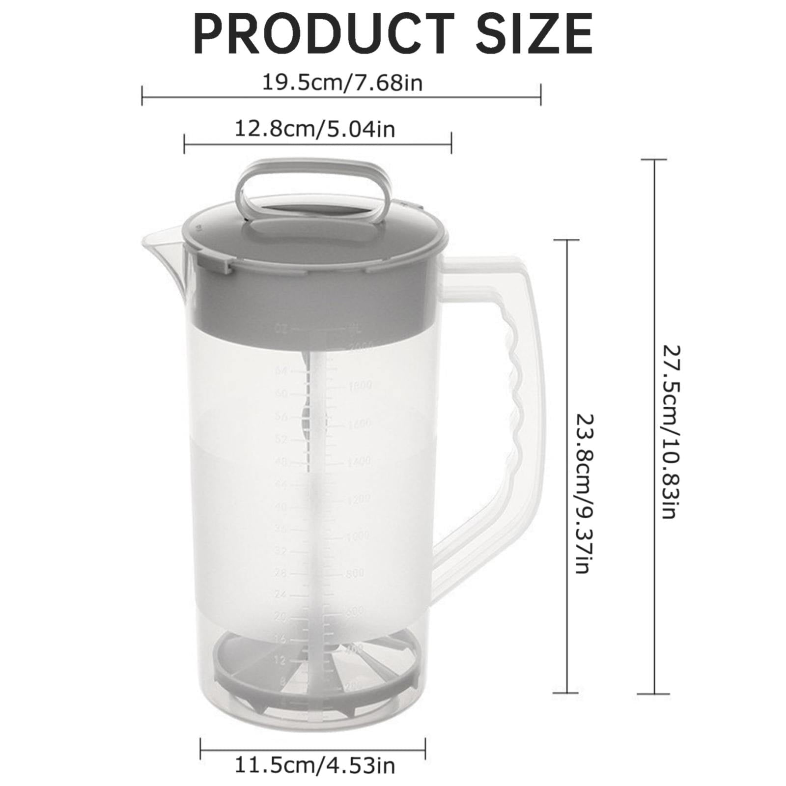 Mixing Pitcher For Drinks, 68 Oz Plastic Water Pitcher With Lid,Mixing Pitcher With Lid Drink V1189-LWWAL-20260401-06503