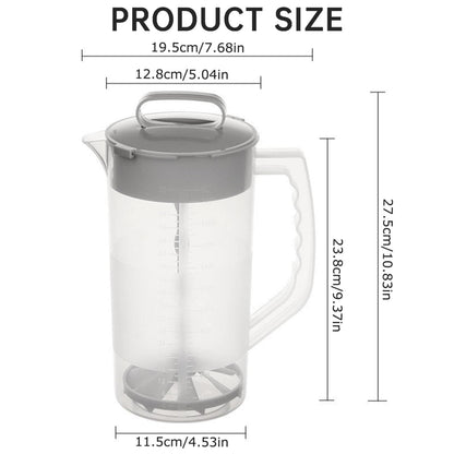 Mixing Pitcher For Drinks, 68 Oz Plastic Water Pitcher With Lid,Mixing Pitcher With Lid Drink V1189-LWWAL-20260401-06503