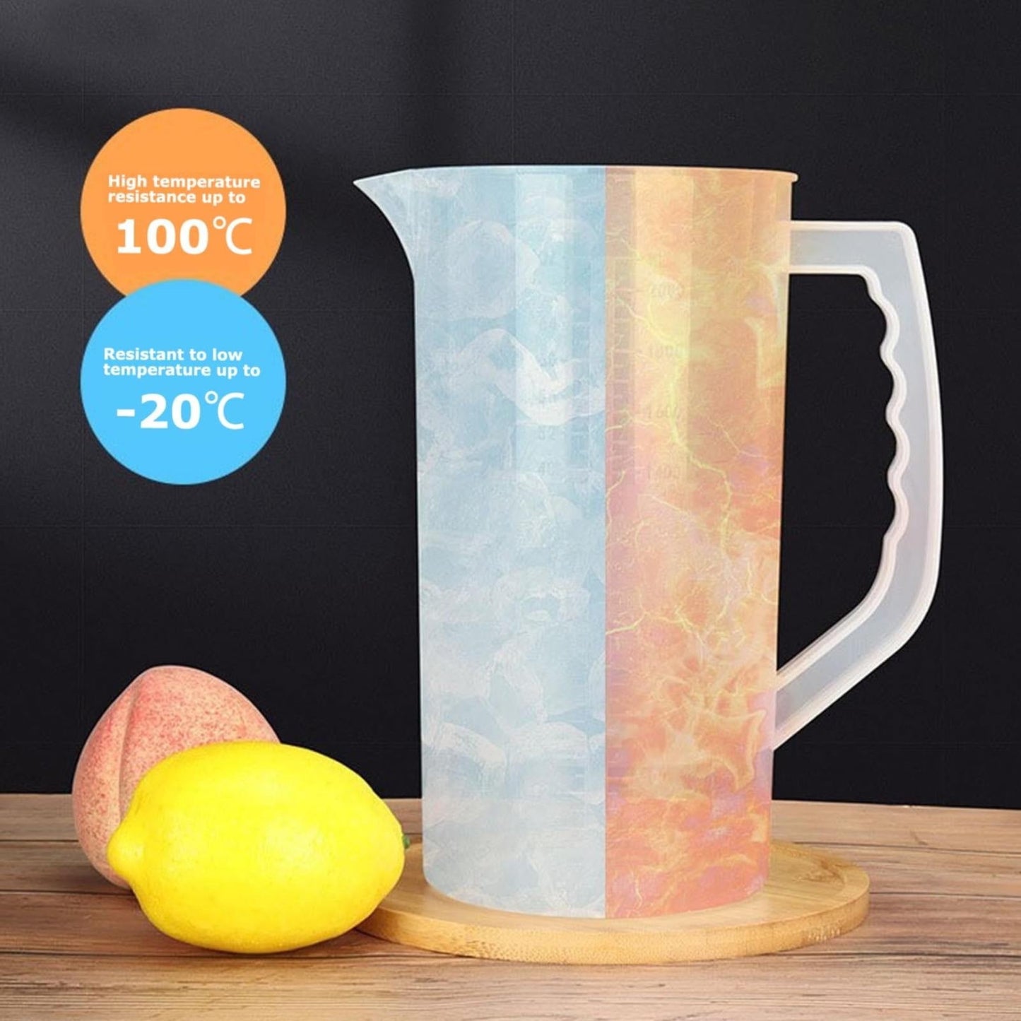 Mixing Pitcher For Drinks, 68 Oz Plastic Water Pitcher With Lid,Mixing Pitcher With Lid Drink V1189-LWWAL-20260401-06503