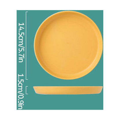 1Pcs Lightweight Mini Plastic Plates, Spit Bone Dishes ,Unbreakable Dinner Dishes Plates,Reusable Plate V1189-LWWAL-20260401-06507