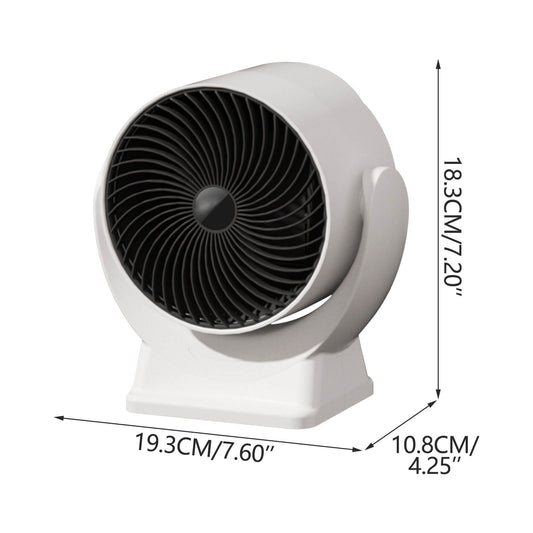 Space Heater,Mini Desk Heater for Office with 160 degrees Lateral Auto Oscillation,3 Adjustable V1189-LWWAL-20260401-06508