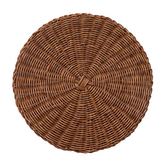 14 Inch Round Woven Placemats, Non Slip Heat Resistant Plastic Table Mats,Table Placemat For Household V1189-LWWAL-20260401-06516