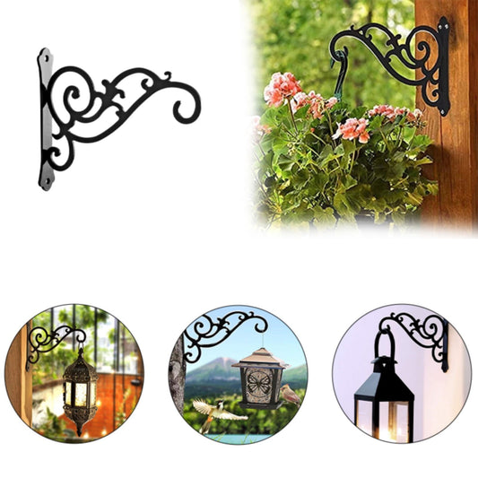 Hanging Plant Brackets Outdoor,5Inch Metal Fence Wall Plant Hanger Hooks,Plant Hanger Indoor,Heavy Duty Wall V1189-LWWAL-20260401-06518
