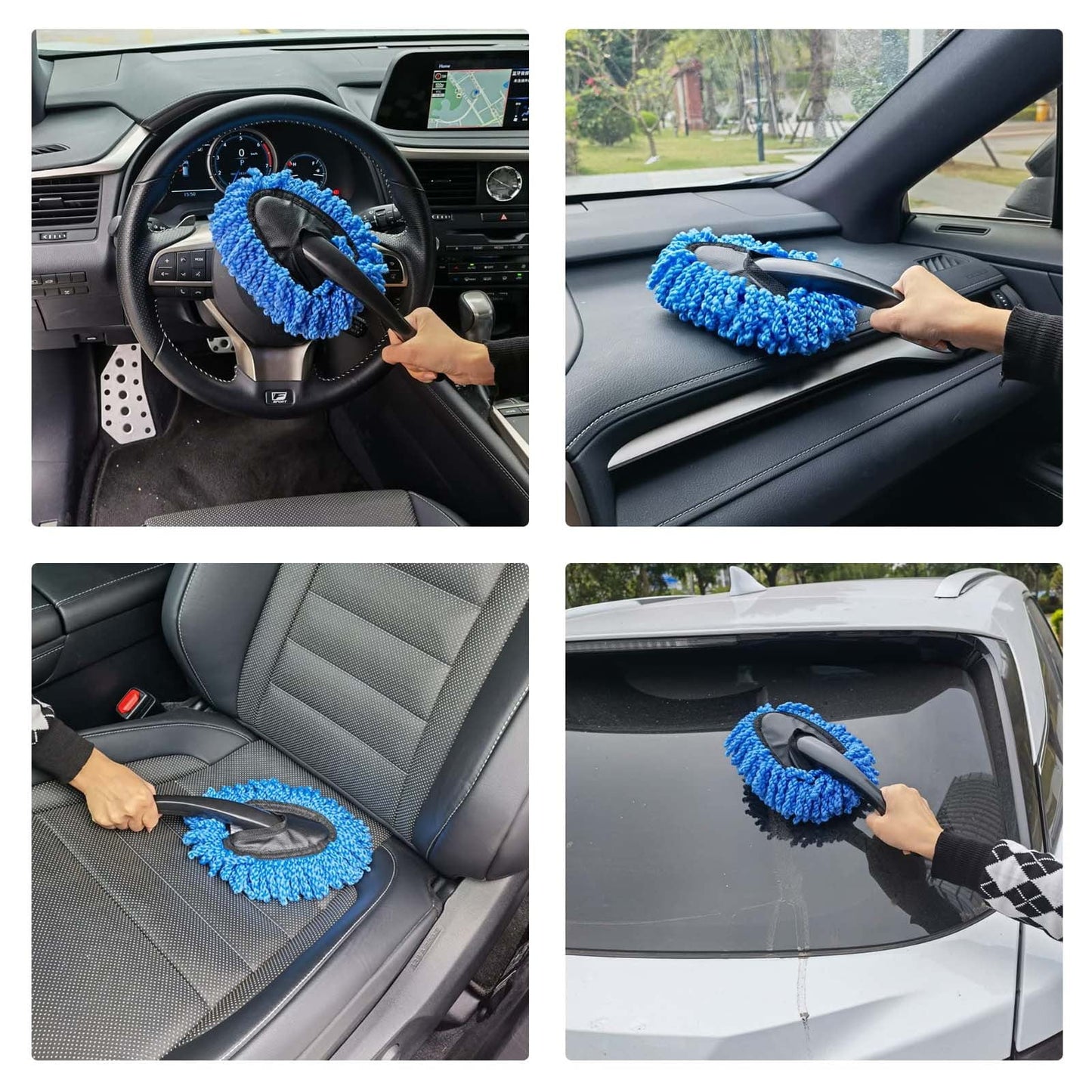 Car Dash Duster Brush, Super Soft Microfiber Multi-Functional Car Cleaning Brush, Scratch Free Dash Dusting V1189-LWWAL-20260401-06522