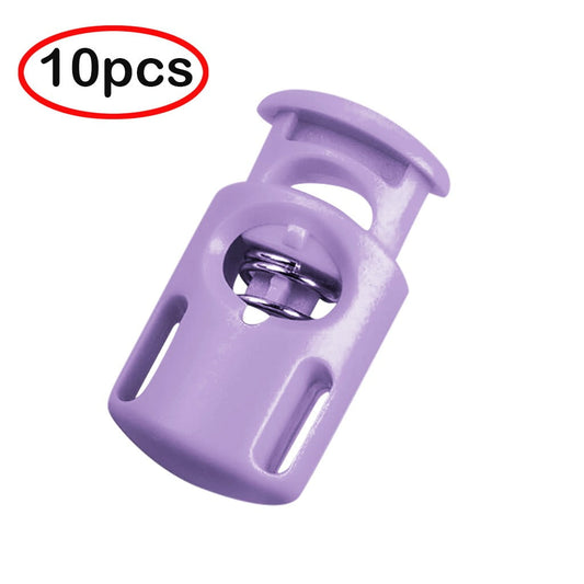 10Pcs Plastic Spring Cord Locks,Plastic Cord Locks Single Hole Spring Toggle Stopper Cord Stops,Cord Lock for V1189-LWWAL-20260401-06588