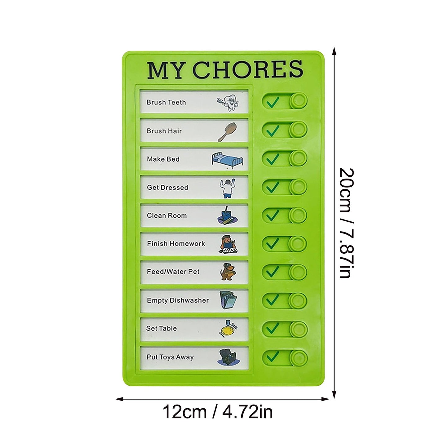 1Pc To Do List Checklist,Chores Chart for Man and Woman Chore Chart, Sliding Routine Chart to Do List, RV V1189-LWWAL-20260401-06649