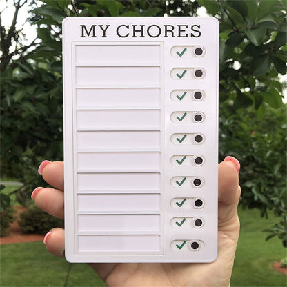 1Pc To Do List Checklist,Chores Chart for Man and Woman Chore Chart, Sliding Routine Chart to Do List, RV V1189-LWWAL-20260401-06649