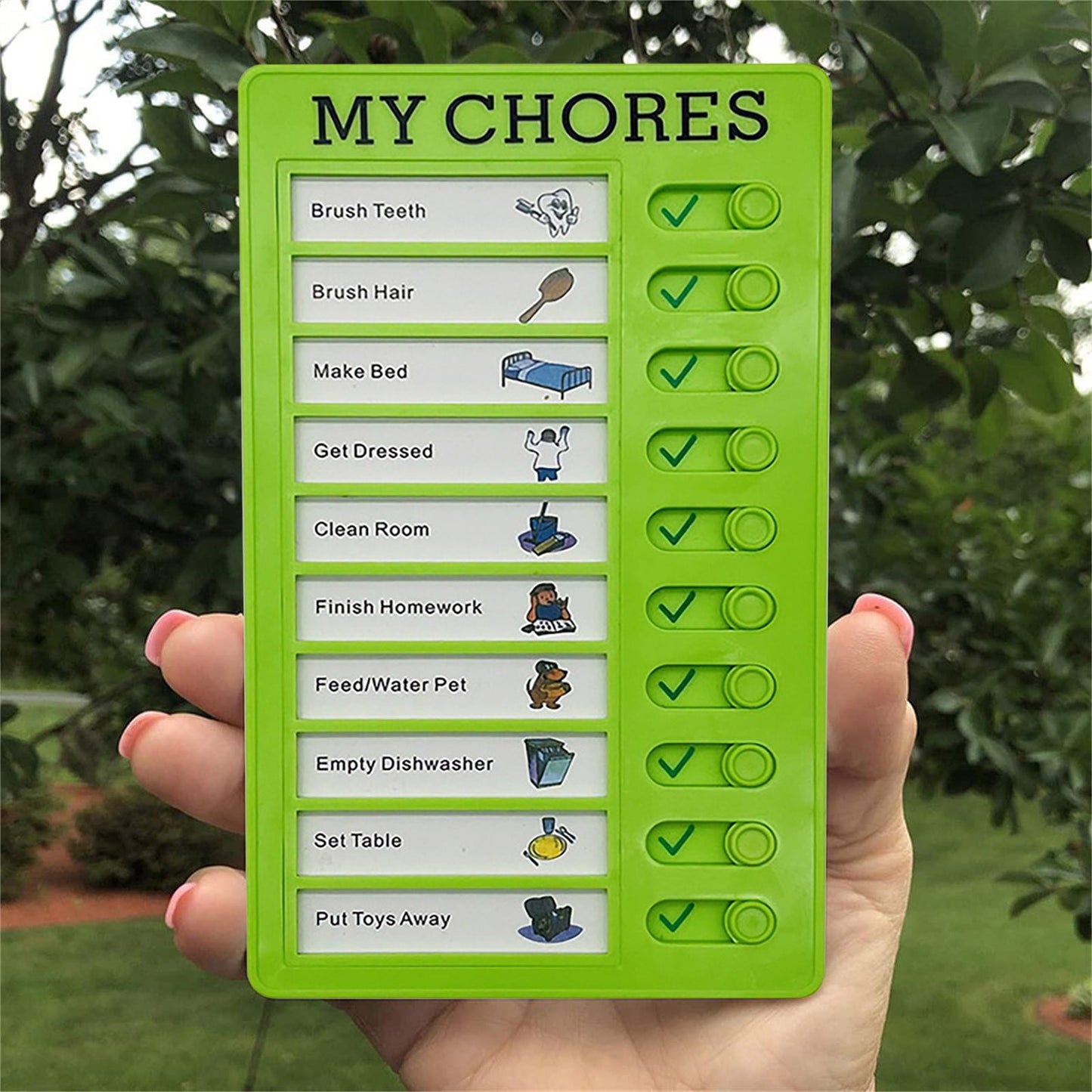 1Pc To Do List Checklist,Chores Chart for Man and Woman Chore Chart, Sliding Routine Chart to Do List, RV V1189-LWWAL-20260401-06652