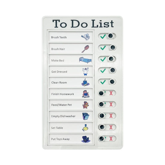 1Pc To Do List Checklist,Chores Chart for Man and Woman Chore Chart, Sliding Routine Chart to Do List, RV V1189-LWWAL-20260401-06653